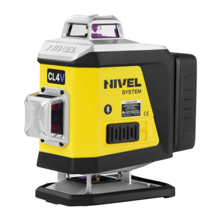 Nivel System CL4V LCD + statyw SJJ-M1 EX + czujnik CLS-5 – laser krzyżowy fioletowy 4 × 360° 4D OLED Bluetooth